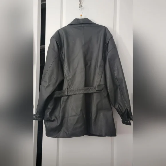 Men's Wilson's Black Leather Jacket - Picture 2 of 4